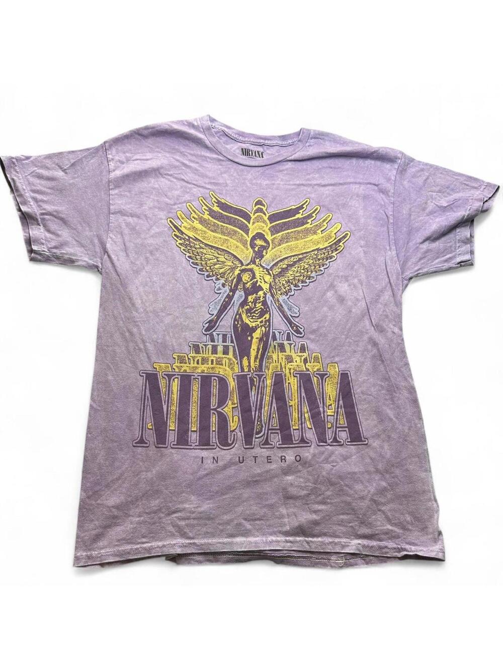 L Nirvana In Utero Layered Angel Tee